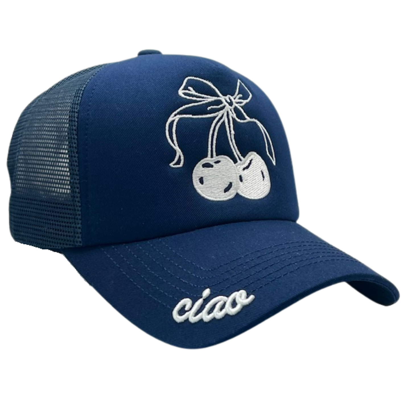 Bow With Cherries Ciao Trucker Hat