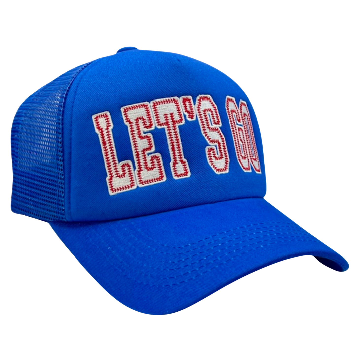 Let's Go Chain Stitch Trucker Hat