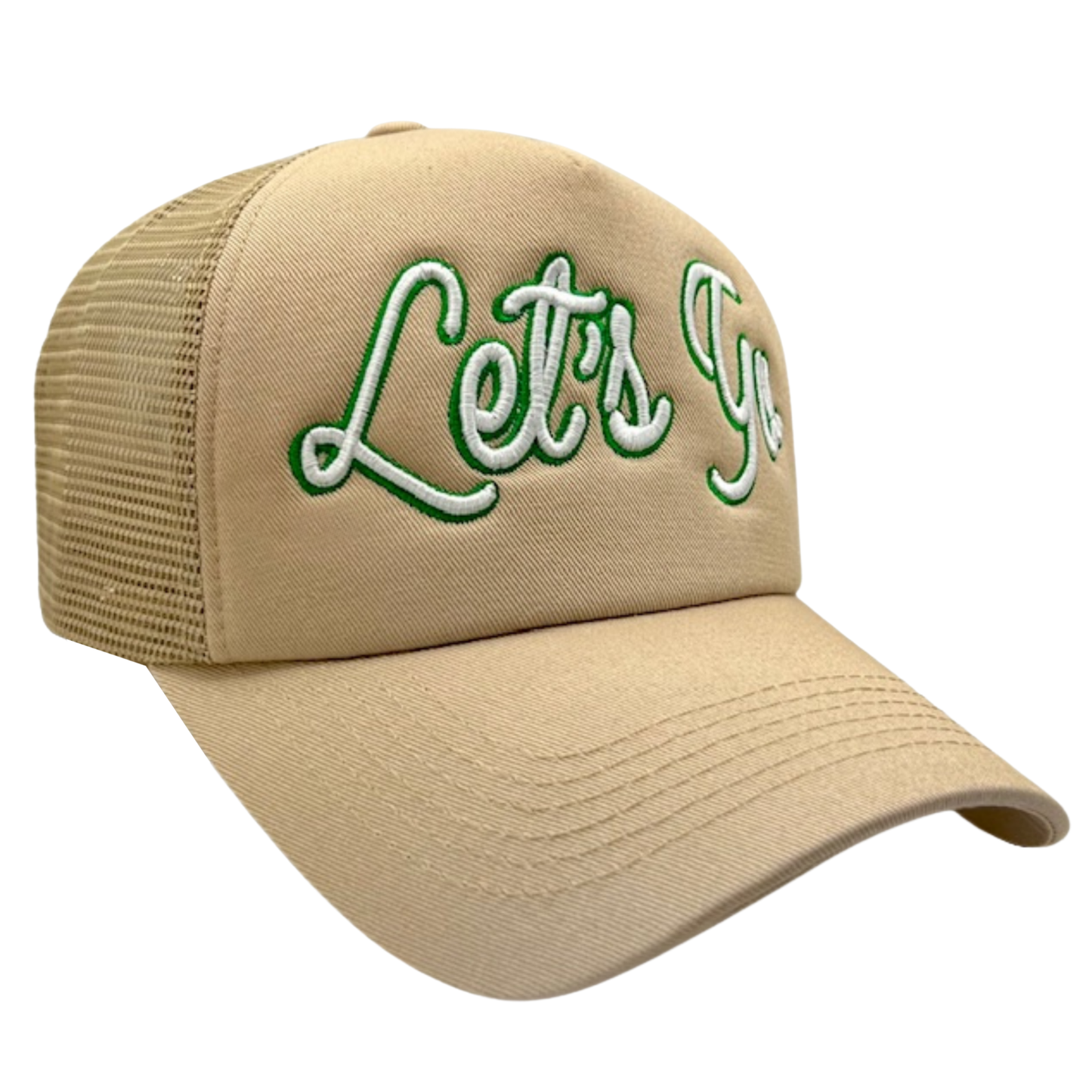 Let's Go Chain Stitch Trucker Hat