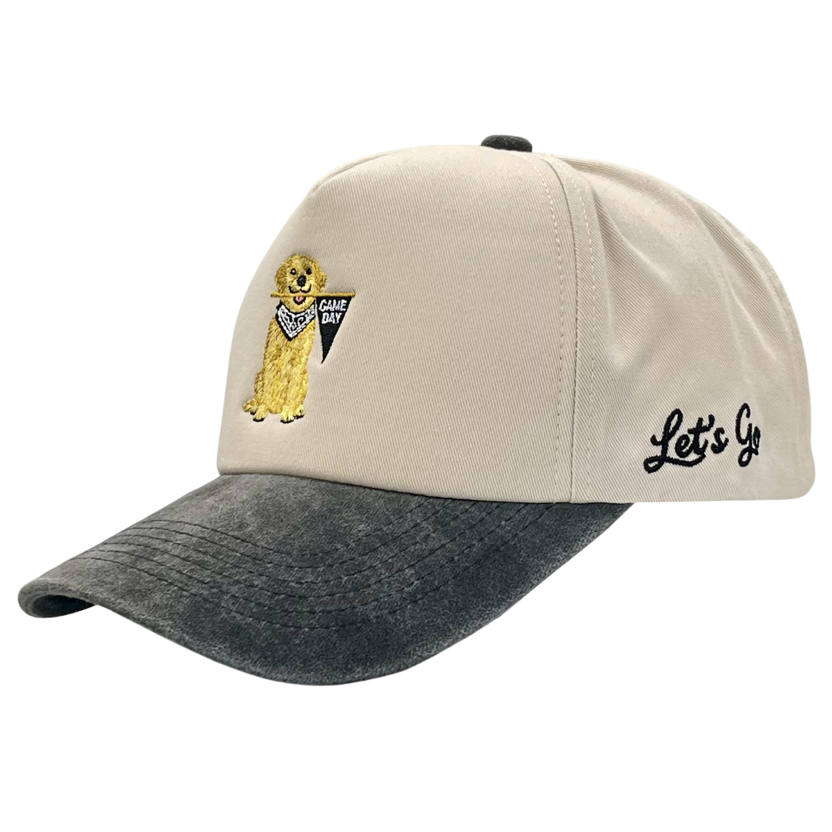 Game Day Golden Retriever Two Tone Trucker Hat