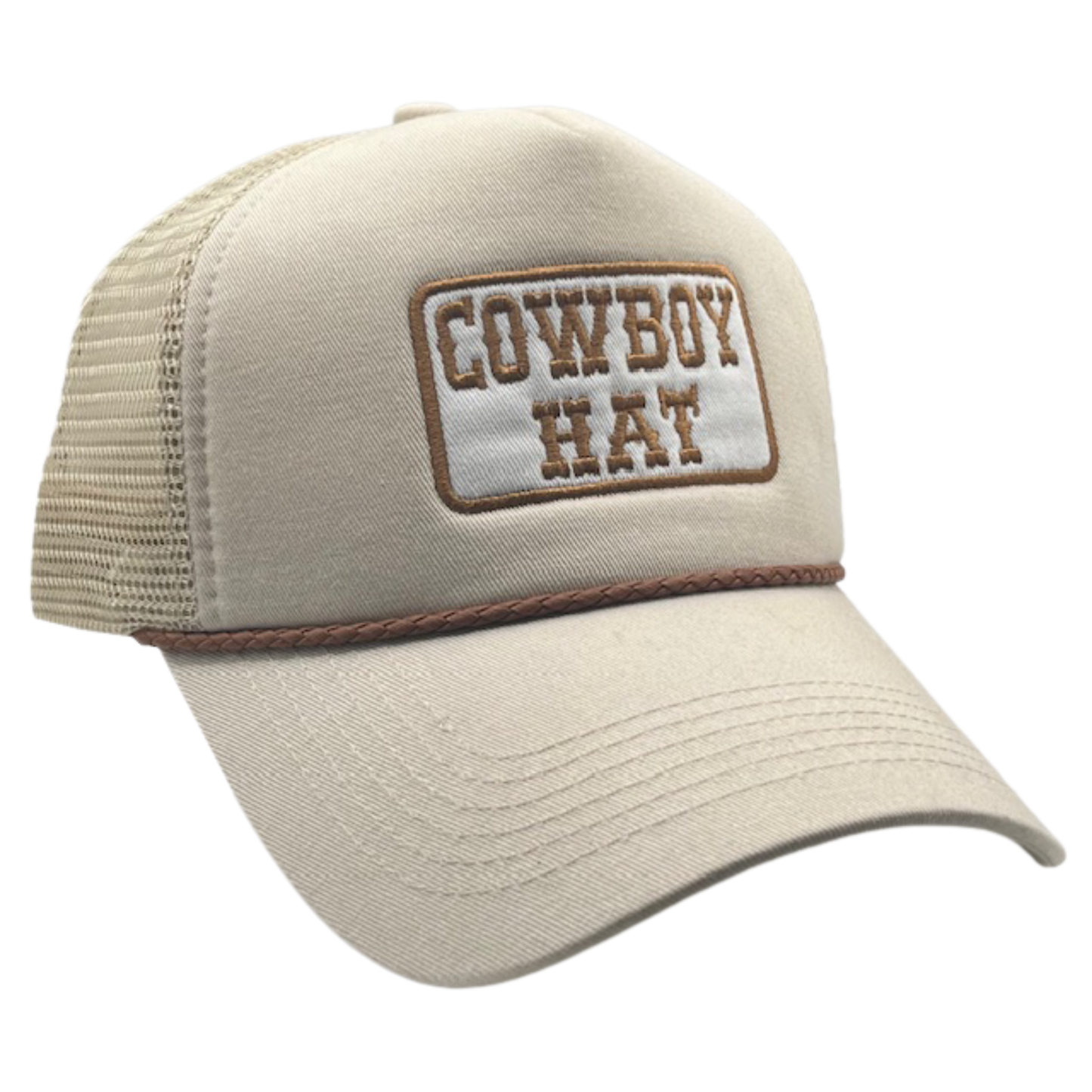 Cowboy Hat Patch Trucker Hat