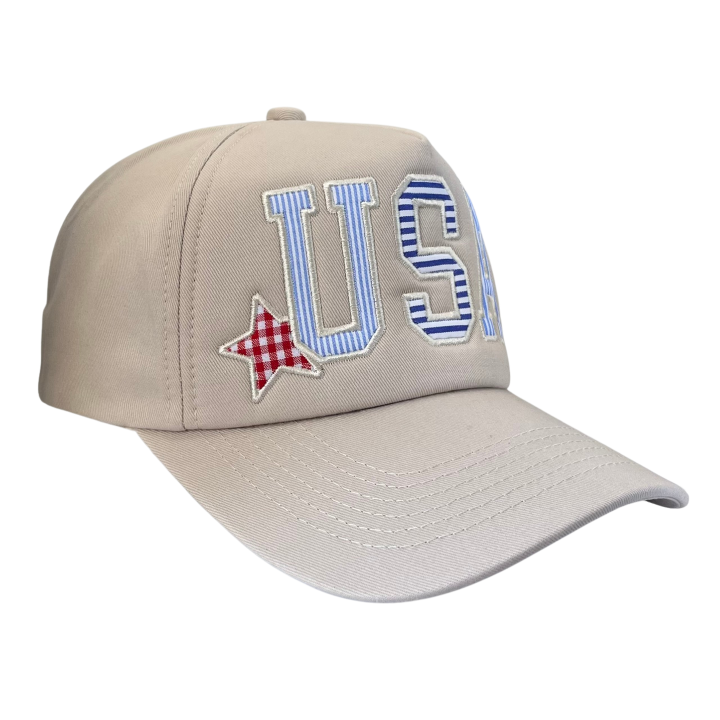 USA Striped Patch Trucker Hat