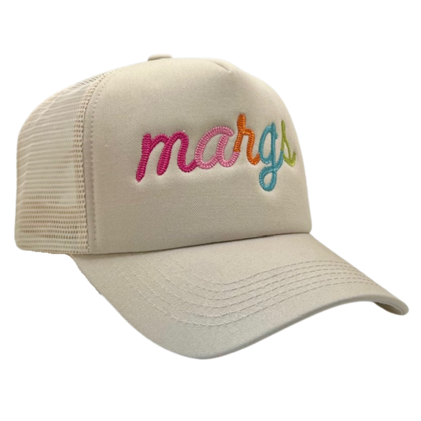 Margs Chainstitch Embroidered Trucker Hat