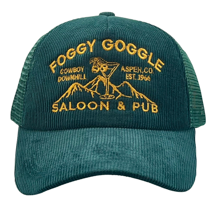 Foggy Goggle Corduroy Trucker Hat