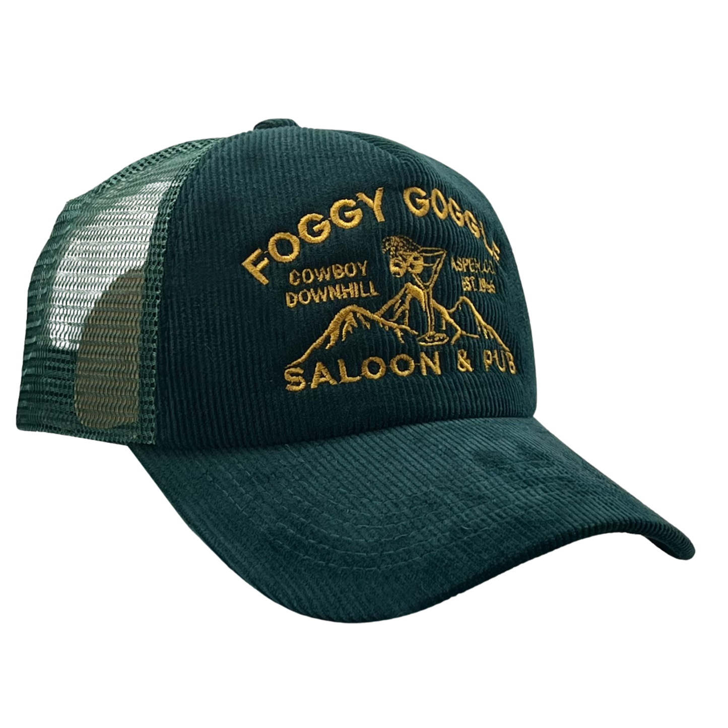 Foggy Goggle Corduroy Trucker Hat