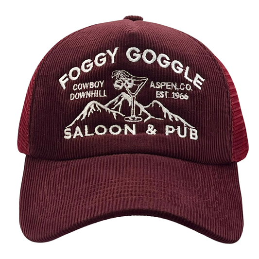 Foggy Goggle Corduroy Trucker Hat