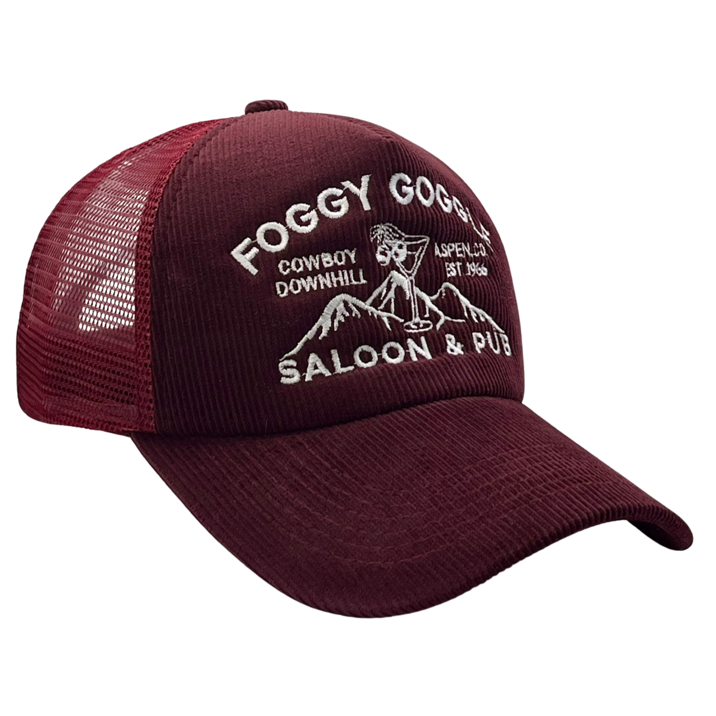 Foggy Goggle Corduroy Trucker Hat