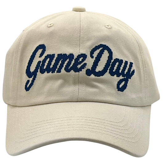 Game Day Needlepoint Baseball Cap