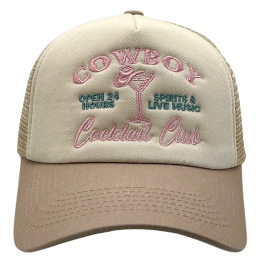 Cowboy Cocktail Club Trucker Hat