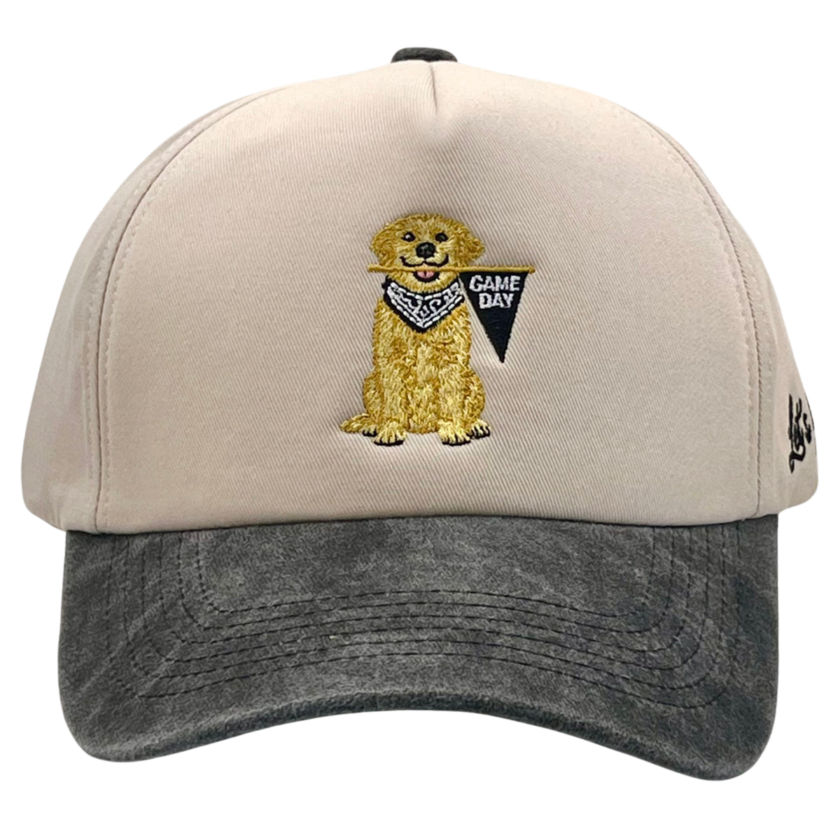 Game Day Golden Retriever Two Tone Trucker Hat