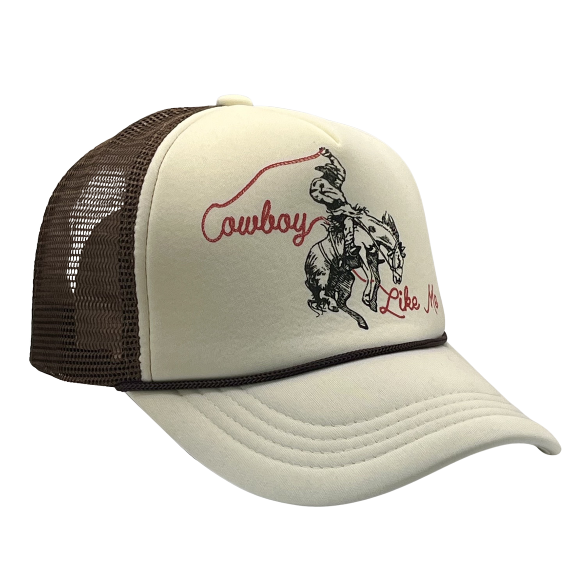 Vintage 70's Inspired Cowboy Like Me Trucker Hat