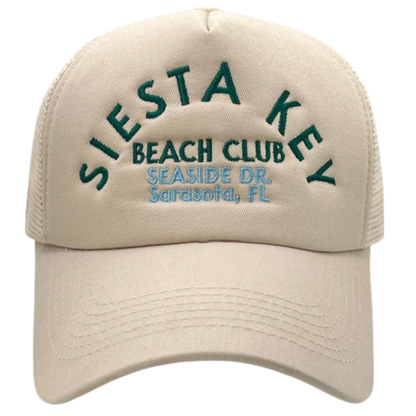 Siesta Key Beach Club Trucker Hat