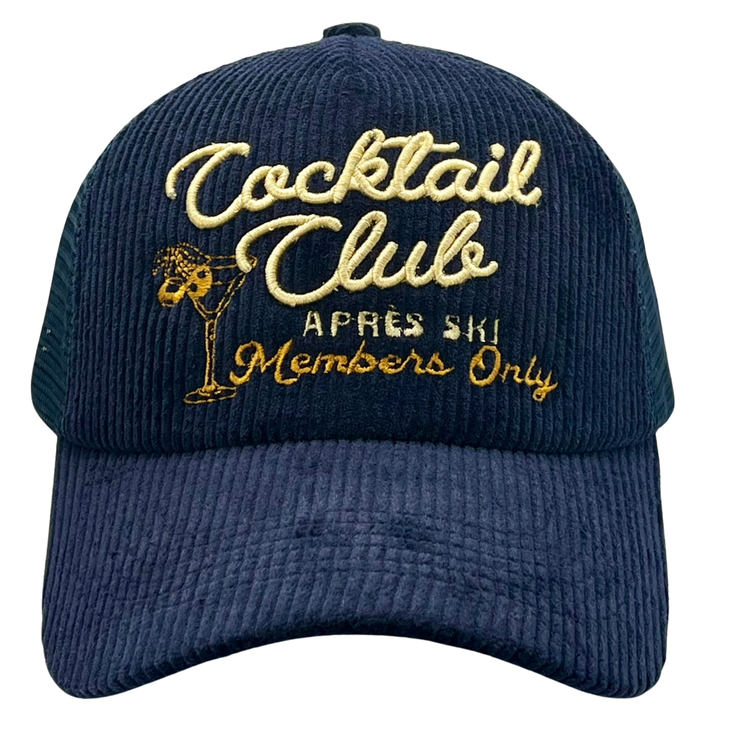 Apres Ski Cocktail Club Corduroy Trucker Hat