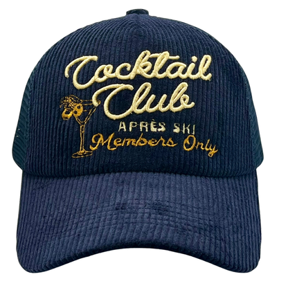 Apres Ski Cocktail Club Corduroy Trucker Hat