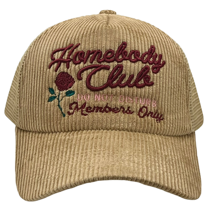 Homebody Club Corduroy Trucker Hat