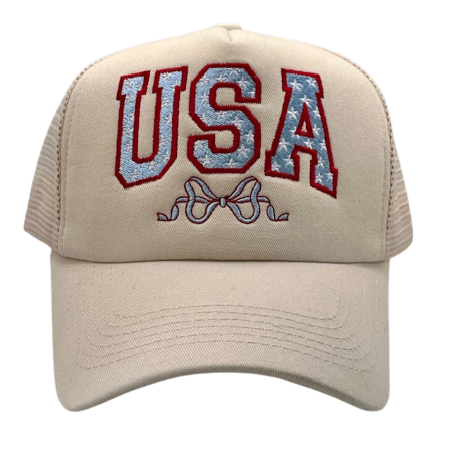 USA Bow Embroidered Trucker Hat
