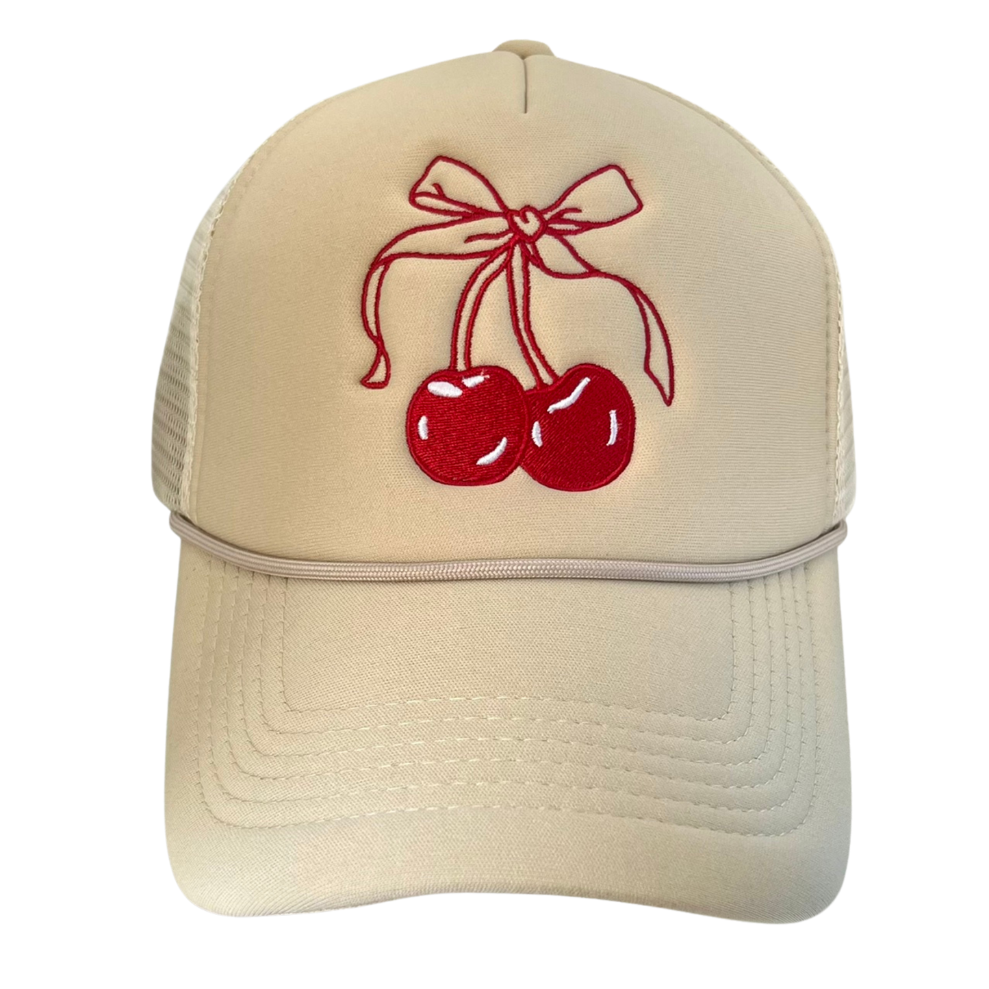 Cherry Bow Trucker Hat