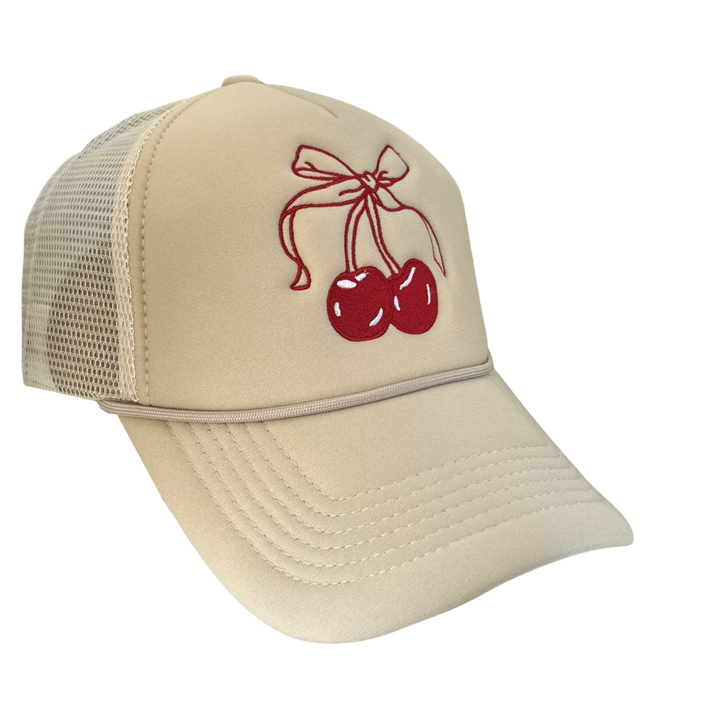Cherry Bow Trucker Hat