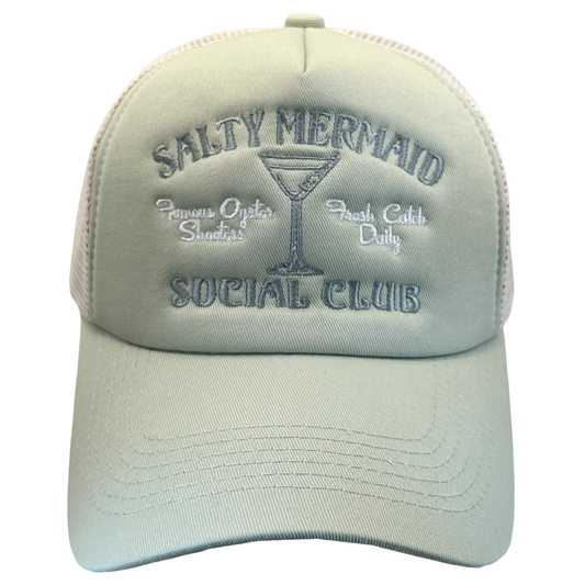Salty Mermaid Social Club Trucker Hat