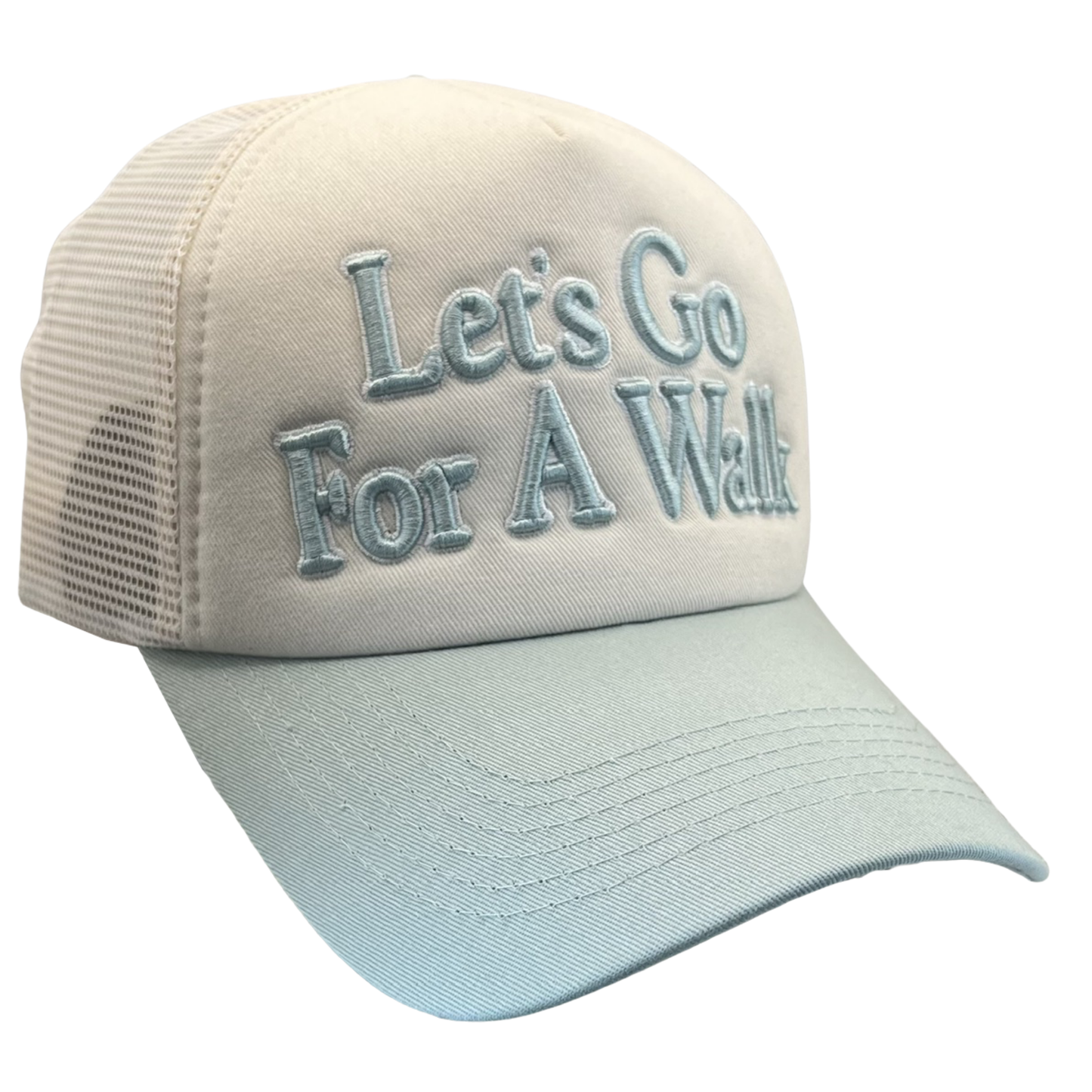 Let's Go For A Walk Two Tone Trucker Hat