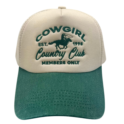 Cowgirl Country Club Two Tone Trucker Hat