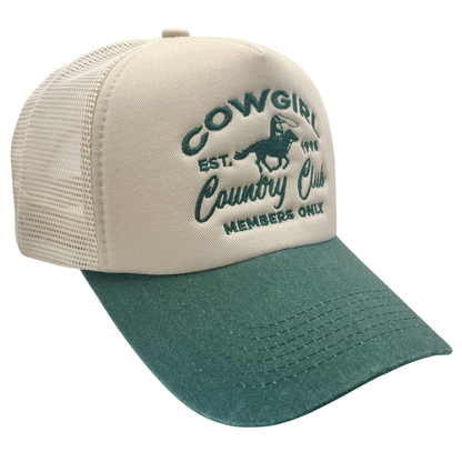 Cowgirl Country Club Two Tone Trucker Hat
