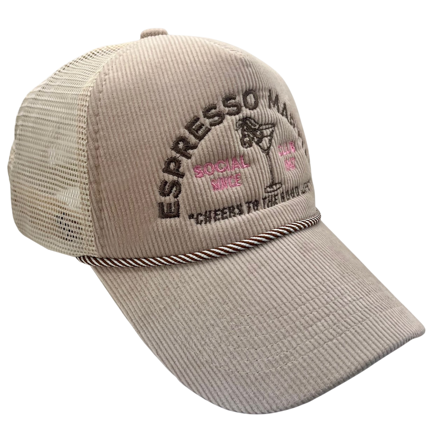 Espresso Martini Corduroy Trucker Hat