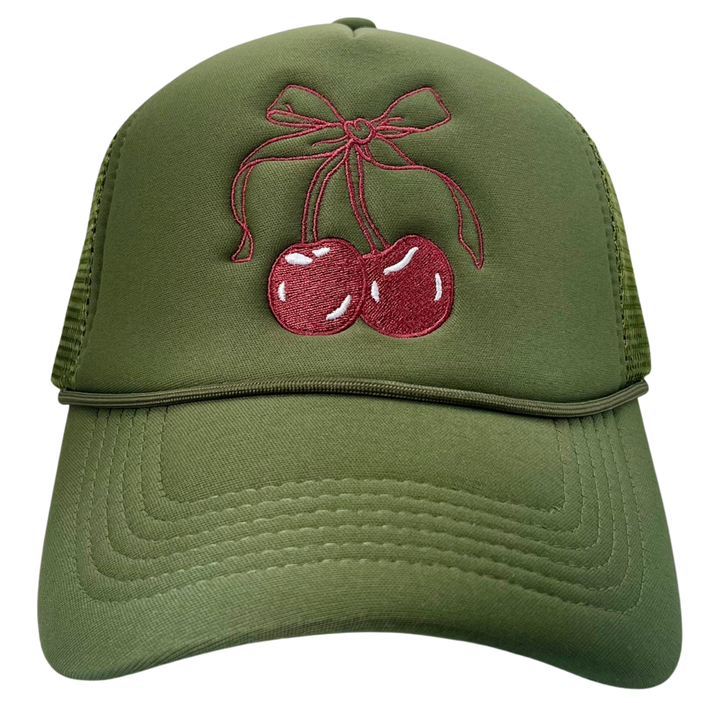 Cherry Bow Trucker Hat