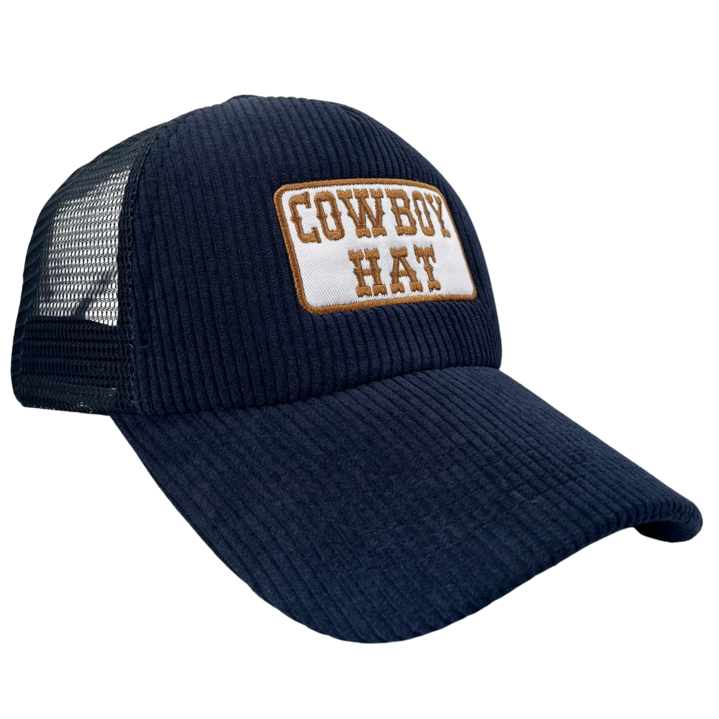 Cowboy Hat Patch Corduroy Trucker Hat