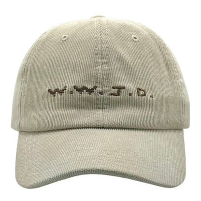WWJD Corduroy Baseball Cap