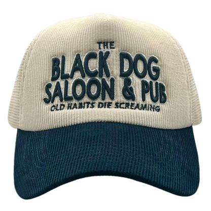 The Black Dog Saloon Corduroy Trucker Hat