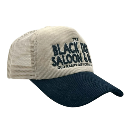 The Black Dog Saloon Corduroy Trucker Hat