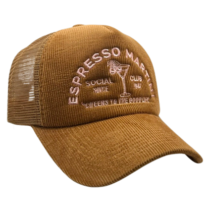 Espresso Martini Corduroy Trucker Hat