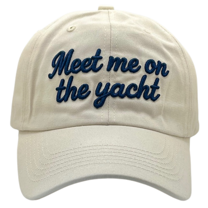 Meet Me On The Yacht Baseball Cap