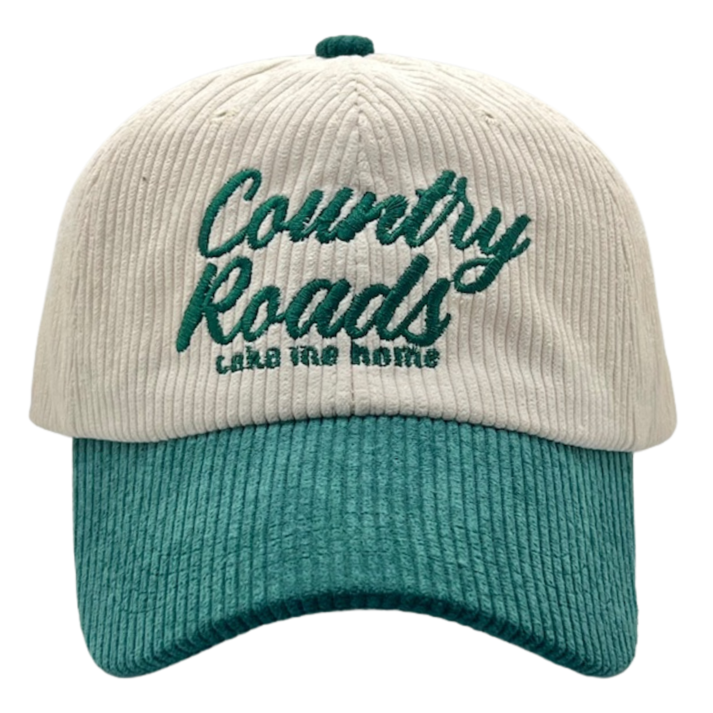 Country Roads Take Me Home Corduroy Baseball Cap