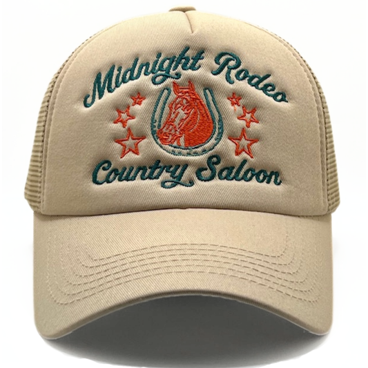 Midnight Rodeo Country Saloon Trucker Hat
