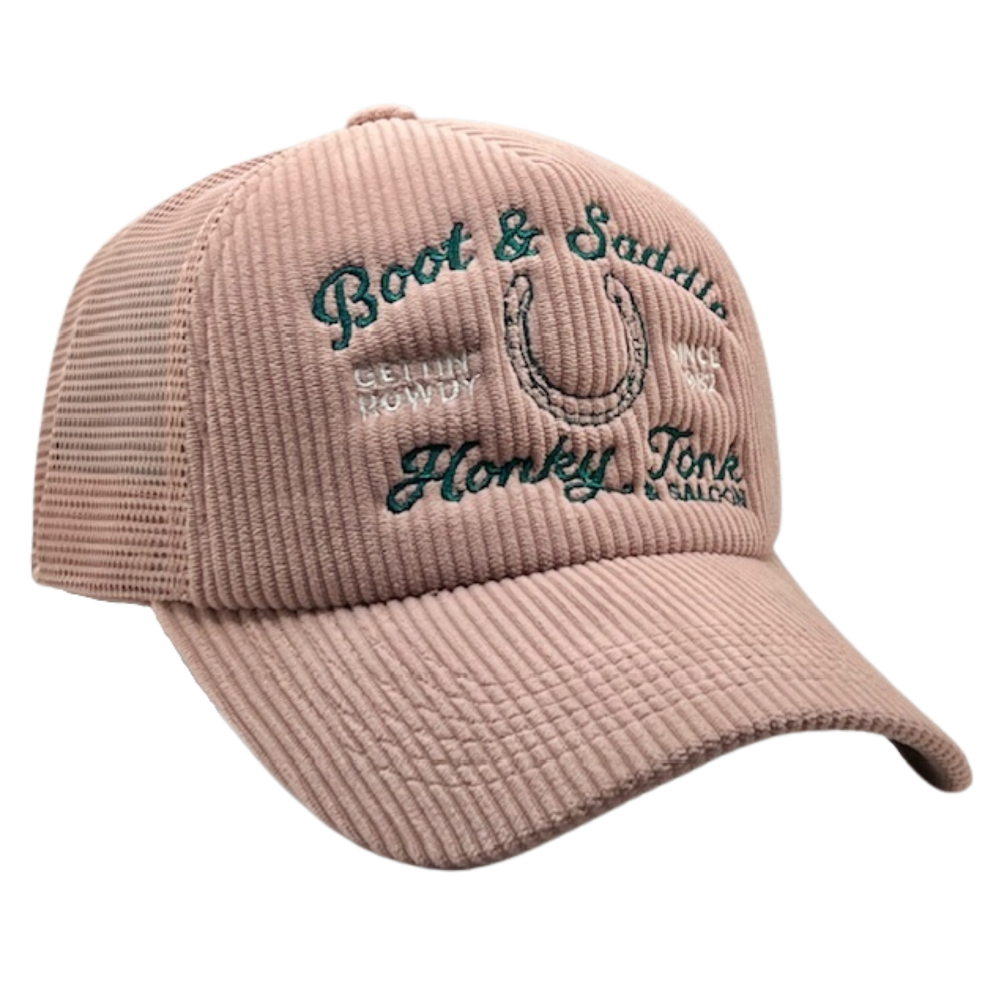 Boot & Saddle Honky Tonk Corduroy Trucker Hat