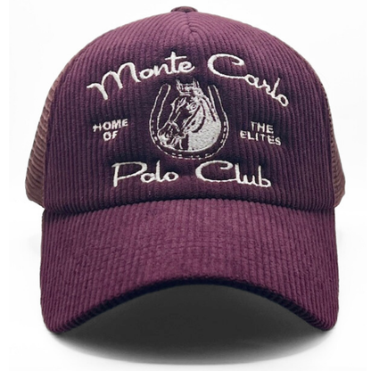 Monte Carlo Polo Club Corduroy Trucker Hat