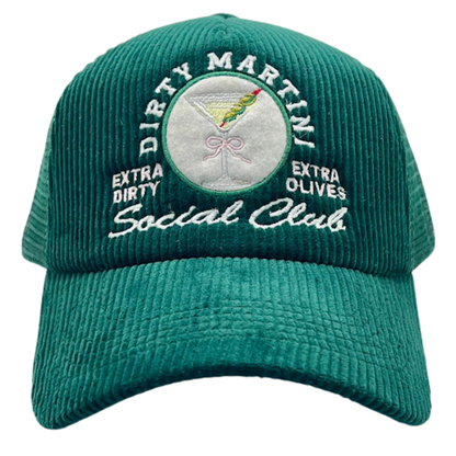 Dirty Martini Social Club Corduroy Trucker Hat