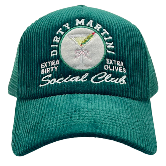Dirty Martini Social Club Corduroy Trucker Hat