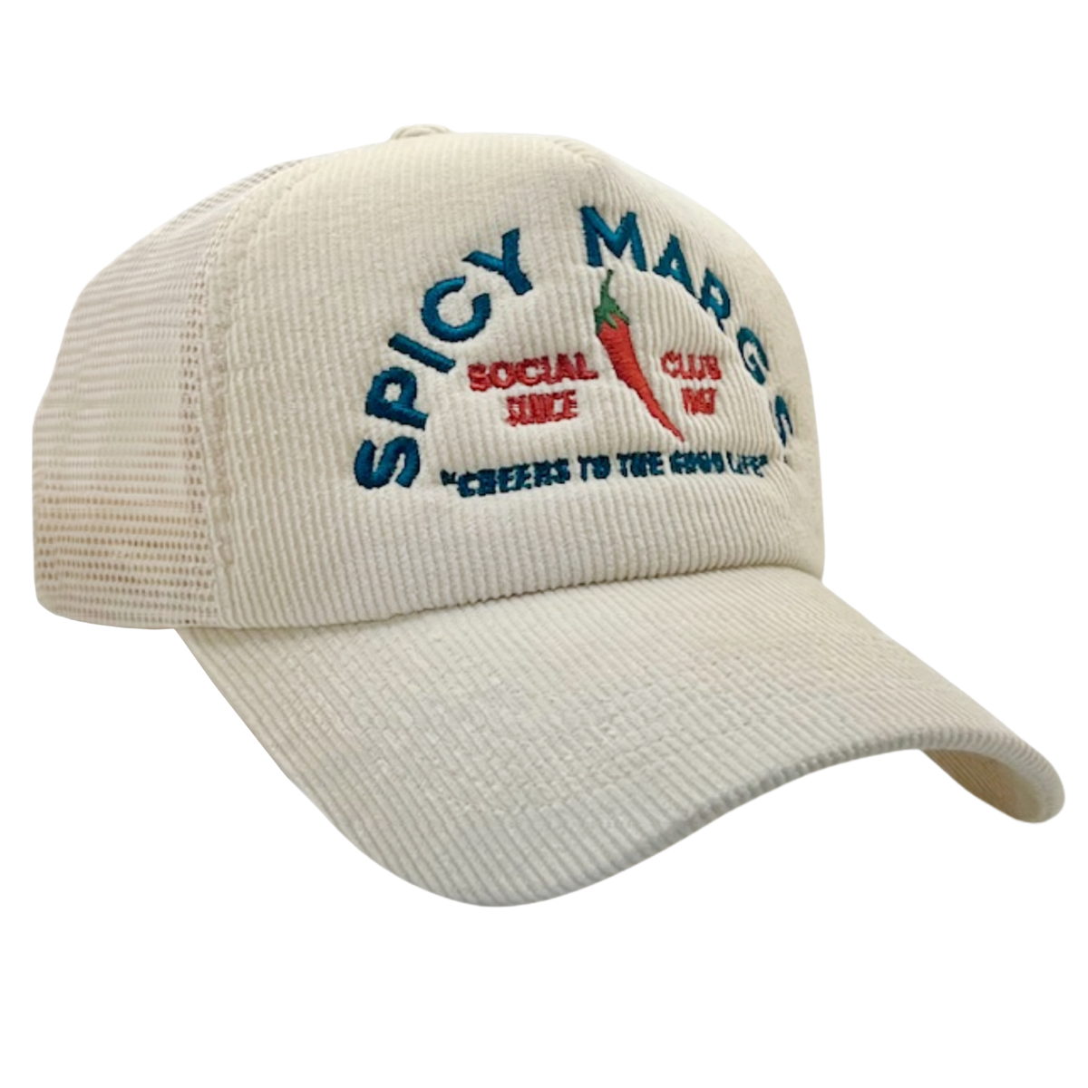 Spicy Margs Social Club Corduroy Trucker Hat