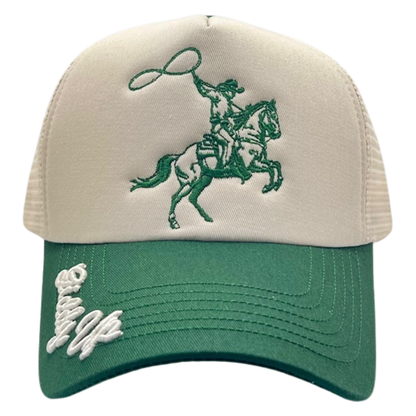 Giddy Up Script Trucker Hat