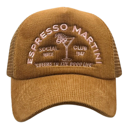 Espresso Martini Corduroy Trucker Hat